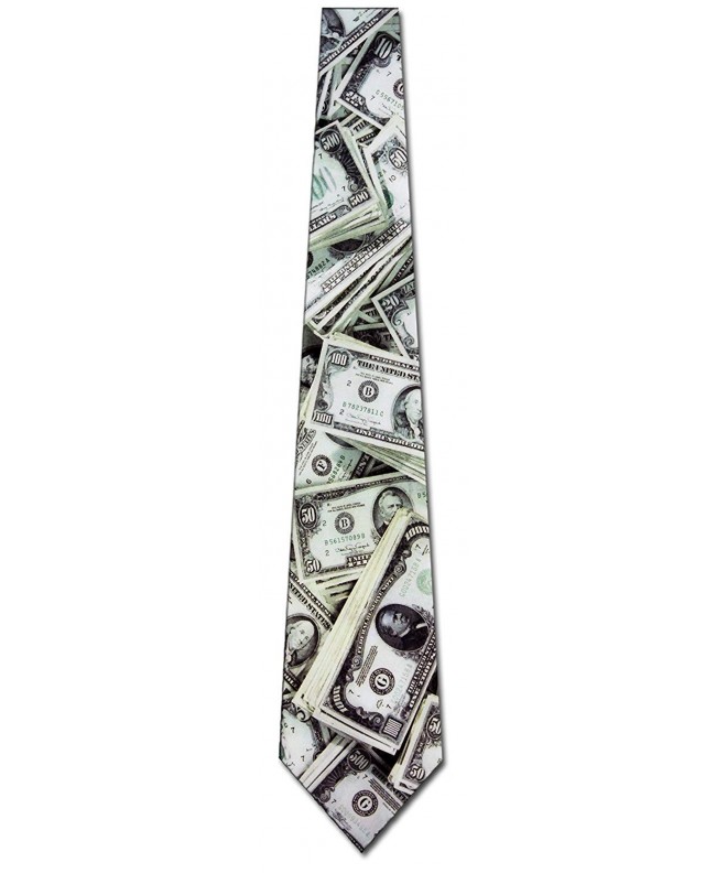 Money Neckties Dollar Ties dollar Bill Tie mens necktie - CF110WLN2DB