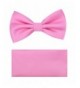 Solid Bow Tie Handkerchief Pink