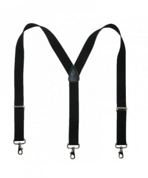 Mens Elastic Suspender Metal Swivel