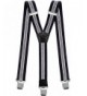 Decalen Suspenders Strong Braces Silver