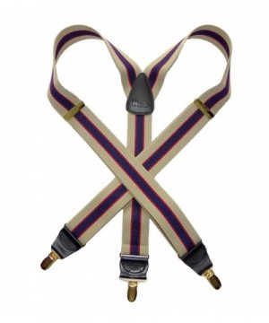 Striped Holdup Suspenders Patented No slip