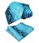 Paisley Pocket Square Wedding Turquoise