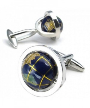 KONOV Rhodium Plated Cufflinks Wedding