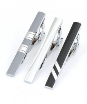 Mens Clip Inch Silver tone Black