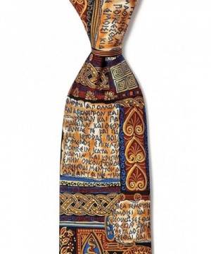 Beige Silk Oath Hippocrates Necktie