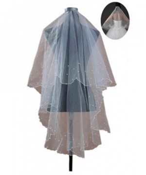 Mollybridal Layers Tulle Wedding Pearls