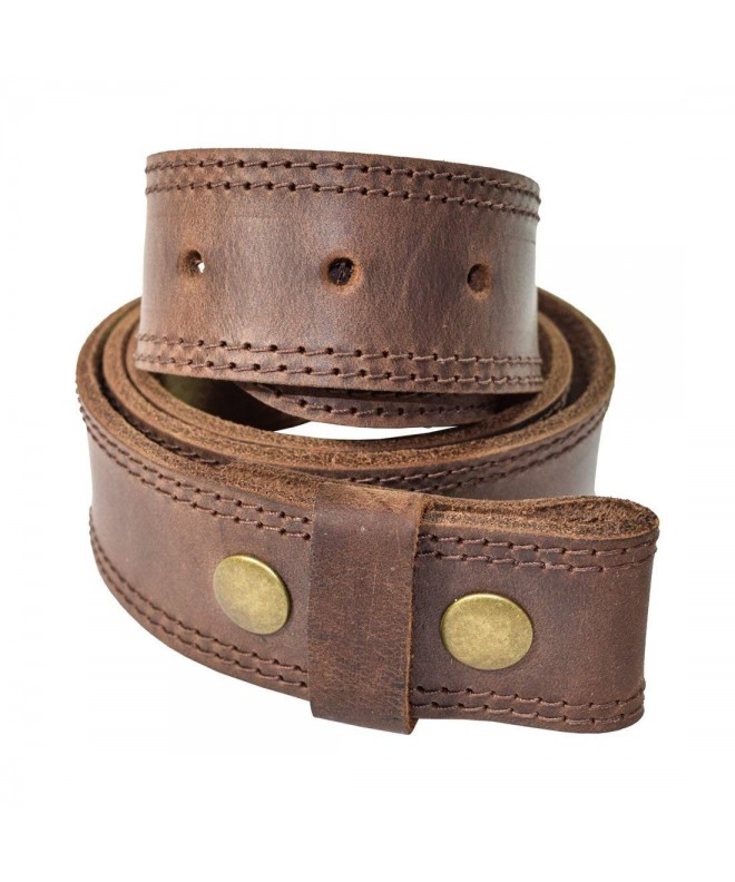 Two Row Stitch Thick Leather Snap On Belt Handmade Includes 101 Year ...
