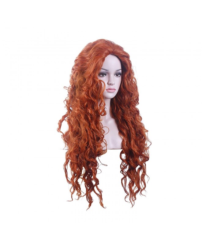 Long Orange Curly Cosplay Wig Halloween Costume Hair For Woman C618edq7ytu 2717