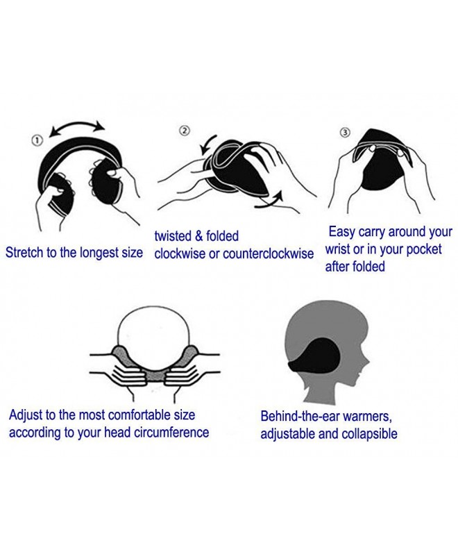 Ear Warmers Waterproof Unisex Adjustable Fleece Earmuffs For Men