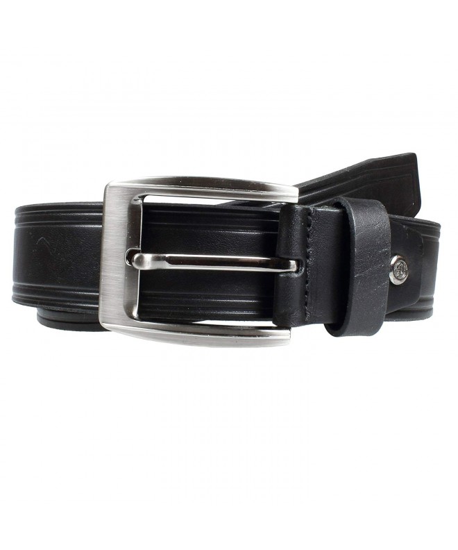 Mens Leather Belt - One Piece Top Grain Thick Heavy Duty - Style 38003 ...