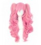 Multi color Ponytails Cosplay Costume pink yellow