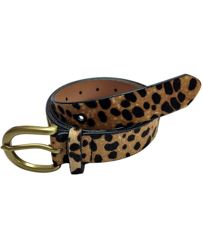 Leopard Print leather Belt Women's Waist Belt Ladies Haircalf Belt ...