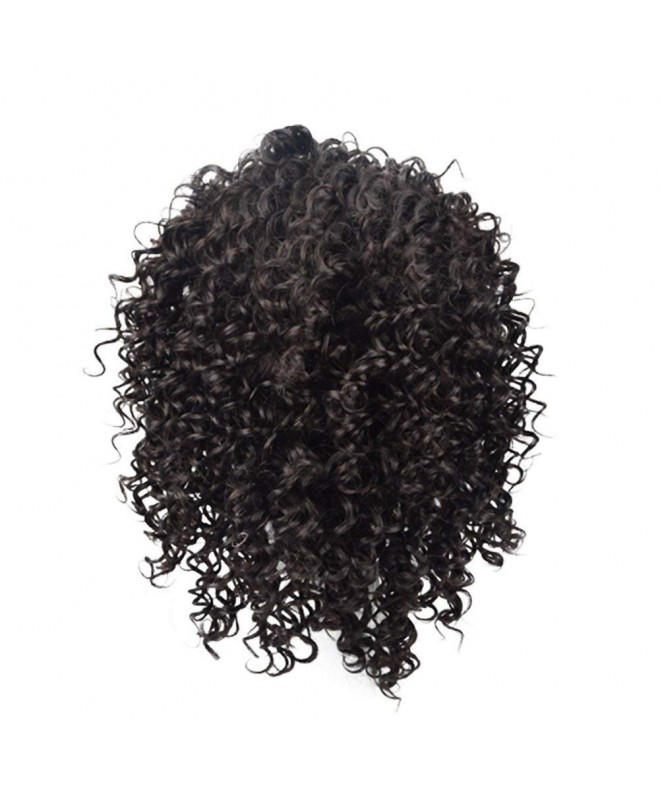 100% Real Virgin Remy Human Hair Wigs Short Curly Wavy Full Hair Wigs ...