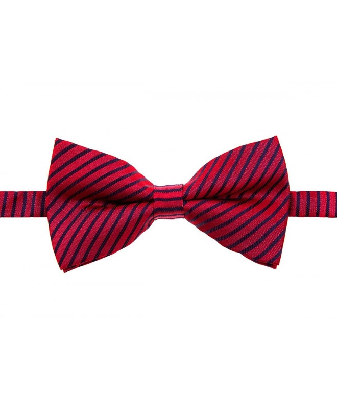 Modern Stripe Woven Pre-tied Bow Tie (5