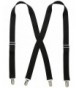 Clip Suspenders Silver Clip Black