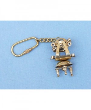 Solid Brass Theodolite Key Chain