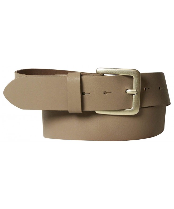 Classic unisex genuine leather belt- matte silver buckle- 1.5'/4 cm ...