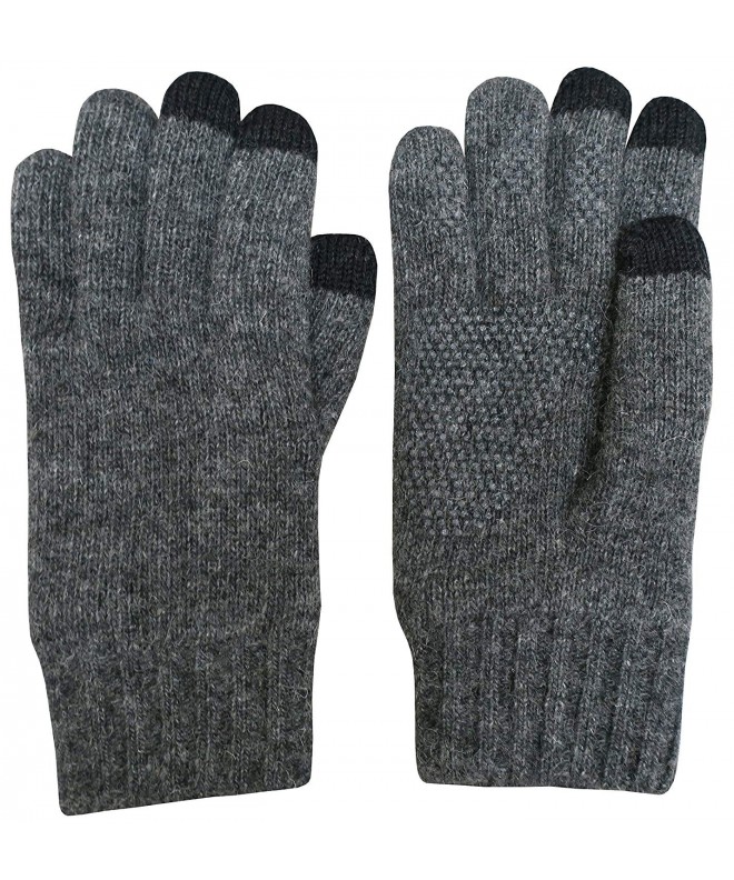 Mens Merino Wool Touchscreen Gloves 