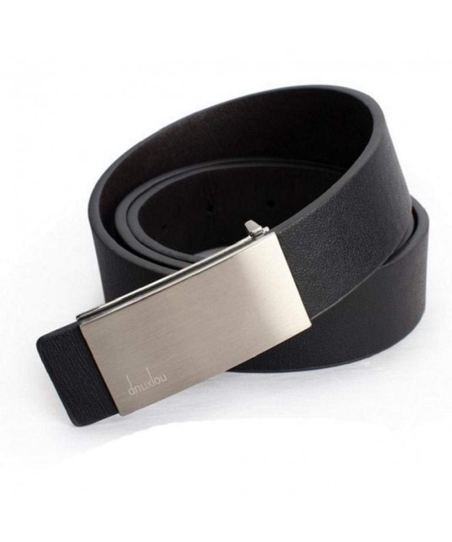 Mens Automatic Buckle Leather Belts - Silver - CR1206XR965