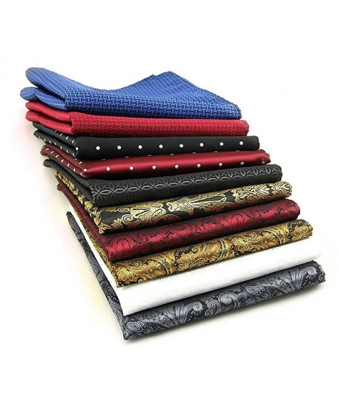 10 Pcs Men's Set Assorted Woven Handkerchief - S9 - CH186ZANXM4