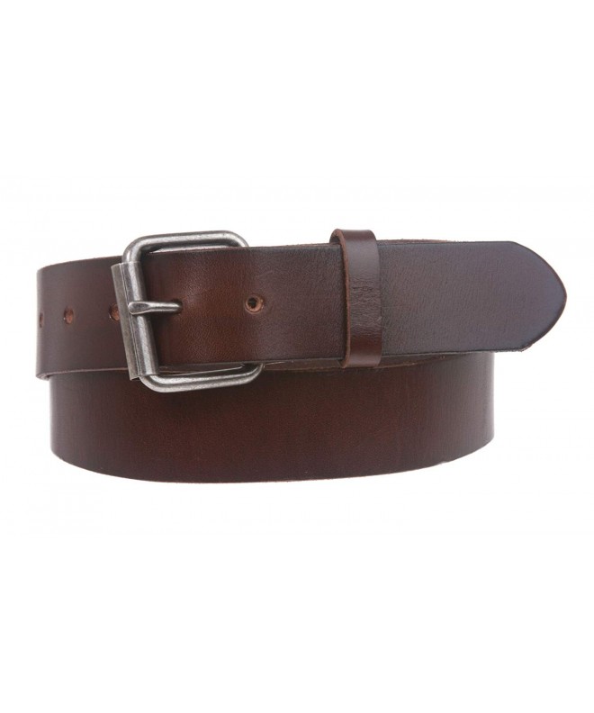 Snap On Oil Tanned Top Grain Genuine Vintage Retro Leather Belt - Brown ...