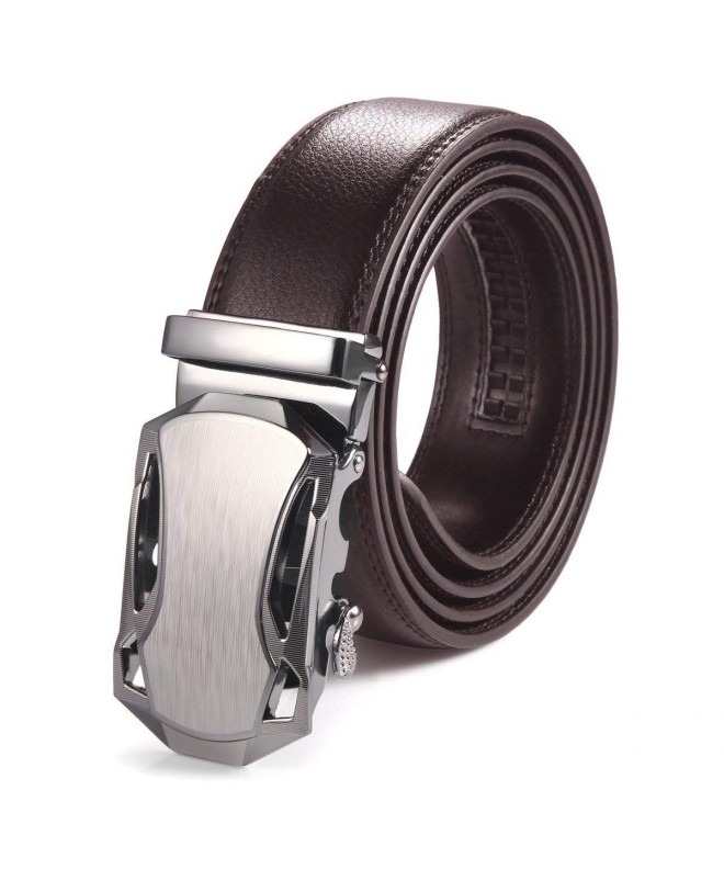 Men's 100% Italian Cow Leather Belt Men With Anti-Scratch Buckle-Packed ...